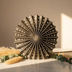 Modern Abstract Decorative Sculpture, Dining Living Room Desk Decor,Geometric Home Decor Statues,Shelf Top Decor Aesthetics, 9.65" Bronze Colored - Image 2