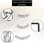 CHENGU 3 Pieces Metal Minimalist Abstract Woman Wall Art Line Drawing Wall Art Decor Single Line Female Home Hanging for Kitchen Bathroom Living Room - Image 6