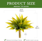 Artificial Agave for Outdoors 22'' (Yellow 2pcs) - Image 2