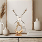 Sparkling Gold Reading Women Statue, Thinker Sculptures, Abstract Art Ornament, Modern Aesthetic Figurine Decoration for Home Living Room Bedroom Office Shelf Table Desk Bookshelf Decor - Image 2