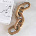 21" Natural Wood Chain Link Decor, Decorative Coffee Table Accent by ProductElevations