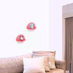 ROYALITA 2-Pack Small Acrylic Shelves Room Decor Floating Shelves, Pink - Image 7