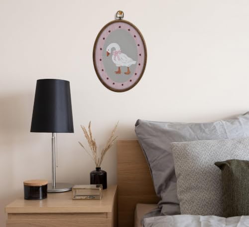 Cottage Core goose Nursery Oval Wall Art, vintage nursery decor，Waterproof - Image 5