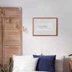 Jetec Together They Built a Life They Loved Rustic Wood Sign, Beige Striped - Image 5