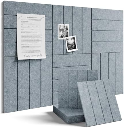 Fluxynara Felt Bulletin Board & Cork Board Alternative 36'' x 24'' - 6 Pack by FLUXYNARA