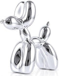 Silver Balloon Dog Decor - Animal, Shelf, Preppy Room, Cute Statue, Modern Sculpture, Gold Decorations, Small Figurines by XIAOMAGG