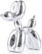 Silver Balloon Dog Decor - Animal, Shelf, Preppy Room, Cute Statue, Modern Sculpture, Gold Decorations, Small Figurines by XIAOMAGG