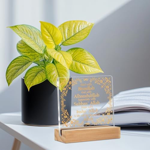 Islamic Acrylic Sign Decor Eid Gifts Ramadan Mubarak Table Decor - Image 3