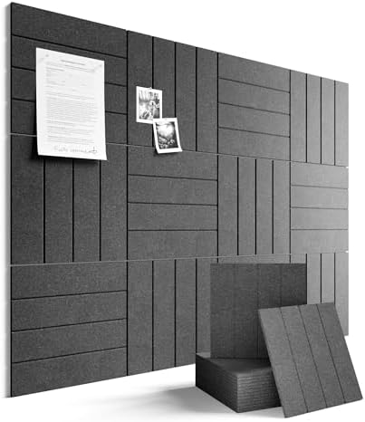 Fluxynara Felt Bulletin Board & Cork Board Alternative 48'' x 36'' - 12 Pack by FLUXYNARA
