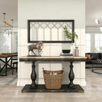 Sintosin Farmhouse Window Frame Wall Decor 19 X 39 Inches, Washed Black - Image 5