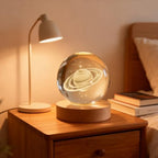 3D Saturn Crystal Ball 2.4 in Universe Gifts for Space Enthusiasts - Image 4