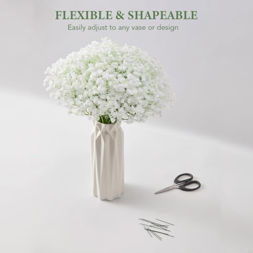 200 Pcs Babys Breath Artificial Flowers White Baby's Breath Plastic Flowers Artificial Bulk,Faux Flowers,Gypsophila Small Fake Flowers Baby Breath for Wedding Decor, Party, Home & Garden Decoration - Image 6
