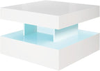 HedoAjim Small White Led Coffee Table - Image 8