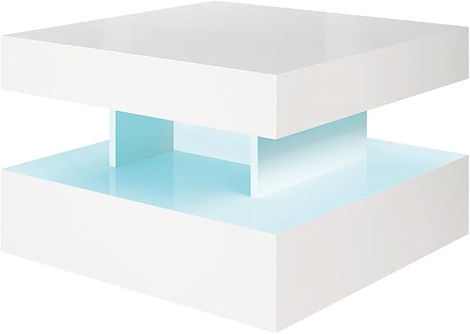 HedoAjim Small White Led Coffee Table - Image 8