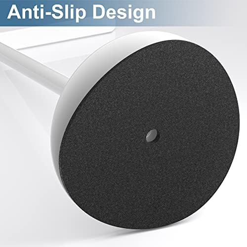 White T-Shaped Hand Towel Holder Stand for Countertops, Stainless Steel - Image 5