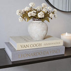MAOBUYOU Decorative Linen Book Set of 2, Faux Book Storage Box, Coffee Table and Bookshelf Decor by MAOBUYOU