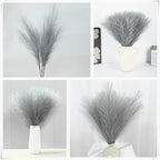 CATTREE Artificial Pampas Grass Stems, Light Gray, 18 Inch, 30 Pcs - Image 3