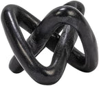 Creative Co-Op Modern Decorative Marble Link Knot, Black - Image 6