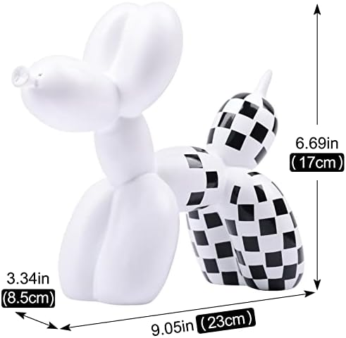 Creative Balloon Dog Sculpture Modern Home Decoration Trendy Animal Art Ornaments Collection Figurine Bedroom Living Room Office Desktop Resin Decors - Image 3