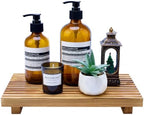 Wood Pedestal Stand Riser for Bathroom Tray Kitchen Sink Counter Decor Tray by Renawe