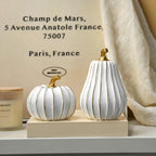 FESTGLOX Pumpkin Fall Decor, White Gold Pumpkin for Thanksgiving Decoration - Image 5