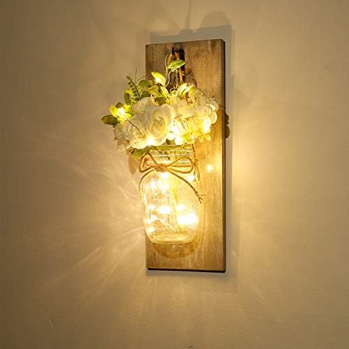 Wall Decor Mason Jar Sconces - Home Decor Hanging Wall Art - Image 2