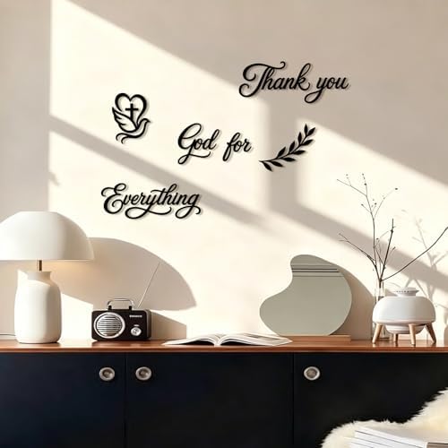Thank You God for Everything Wall Decor Sign, 7-Piece Set - Image 6
