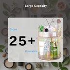 360 Rotating Makeup Organizer - Large Capacity Spinning Perfume & Cosmetic Skincare Holder for Vanity & Countertop (Vibrant Orange, 2 Tier) - Image 6