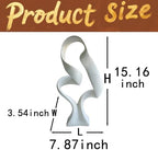 15" Modern Abstract Ribbon Decorative Sculpture, Knot Sculptures,Home Decor,Coffee Table Statues,Dining Living Room Desk Decor（Milky White） - Image 5