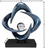 Abstract Sculpture Art Home Decor Accents Modern Decorative Objects for Living Room Shelf Coffee Table TV Stand Cabinet Office Decor Accents (Blue) - Image 3