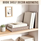 Decorative Books Set with Tray, Linen Coffee Table Books Decor - Image 2