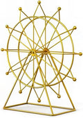 Ferris Wheel Bookshelf Decor Gold Modern Gift - Shelf Decor Accents Ornament - House Decorations Living Room - Fireplace or Desk Decor - Entryway Decor. (Art Deco) by ARTACCEN