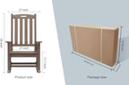 Psilvam Oversized Outdoor Rocking Chair, HDPE Porch Rocker Chairs - Image 6