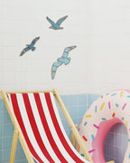 Putuo Decor 3pcs Wooden Seagull Wall Art, Nautical Room Decor Coastal Wall Hanging, Seagull Wall Decor Beach Decorations for Home Bedroom Bathroom Hallway Nautical Wall Decal Nursery - Image 6