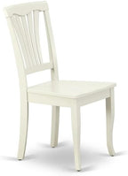 East West Furniture AVC-LWH-W Avon Dining Chairs - Image 4