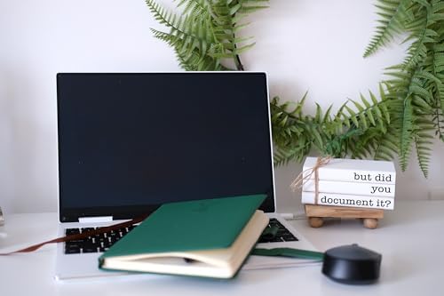Funny Cute Office Desk Decor, Rustic Wooden Book Stack for Shelf Table Decoration - But Did You Document It Sign - Image 6