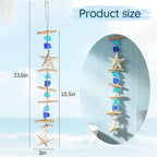 JQAQJU Sea Glass Beach Room Decor, Coastal Wall Decor with Starfish - Image 2
