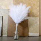 Faux Pampas Grass, 9 PCS 37''/3.1FT Tall Fluffy Fake Pompas Floral, Large Artificial Pompous Grass Branches for Floor Vase Fillers, Boho Farmhouse Room Wedding Decor (White) - Image 6