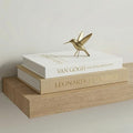 Aesthetic Decorative Books - Set of 2 Linen Boxes with Gold Lettering, Enhance Your Coffee Table, Bookshelf or Mantle Decor - Fake/Faux Books for Home Decoration, Photo & Keepsake Storage by Unknown