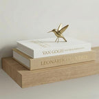 Aesthetic Decorative Books - Set of 2 Linen Boxes with Gold Lettering, Enhance Your Coffee Table, Bookshelf or Mantle Decor - Fake/Faux Books for Home Decoration, Photo & Keepsake Storage by Unknown