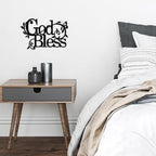 God Bless Metal Wall Sign for Home Decor, Christian Wall Art, 14.5x9 inch - Image 5