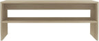 Sonoma Oak Coffee Table, Engineered Wood, 39.4x15.7x15.7 inch, Rectangular - Image 5