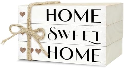 Mini Decorative Books For Home Decor, Small Wood Book Stack For Table Decor, Home Decor Book For Living Room Mantel, Farmhouse Stacked Books Decorative（L40） by Ycyfckdr