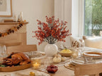 Mandy's 6 Bundles Artificial Burnt Orange Baby’s Breath Flowers - Image 7