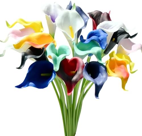 Mandy's 20pcs Multicolor Calla Lily Artificial Flowers by Mandys