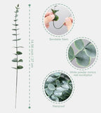 120 Pcs Artificial Eucalyptus Stems Bulk,Fake Plants Eucalyptus Leaves - Image 3