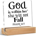 Christian Bible Verse Desk Decor, Inspirational Religious Gifts for women by Unknown