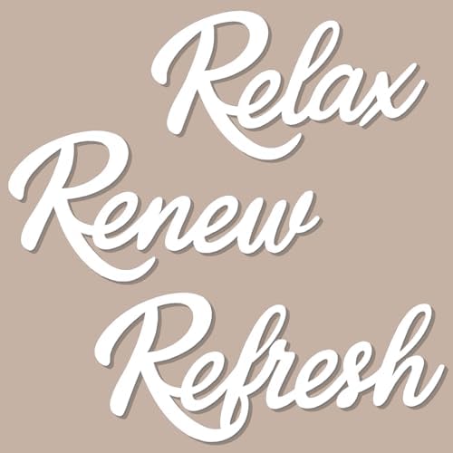 3 Pieces Bathroom Decor Black Bathroom Wall Art Relax Renew Refresh by HeavenlyWeddingsbyAngelLLC