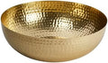 Creative Co-Op Round Hammered Metal Serving and Mixing Bowl, Gold Finish by Unknown