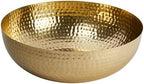 Creative Co-Op Round Hammered Metal Serving and Mixing Bowl, Gold Finish by Unknown